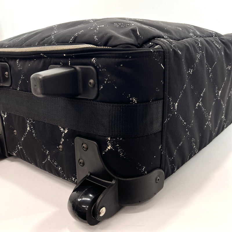 CHANEL Carry Bag Travel line Nylon Black Women Used