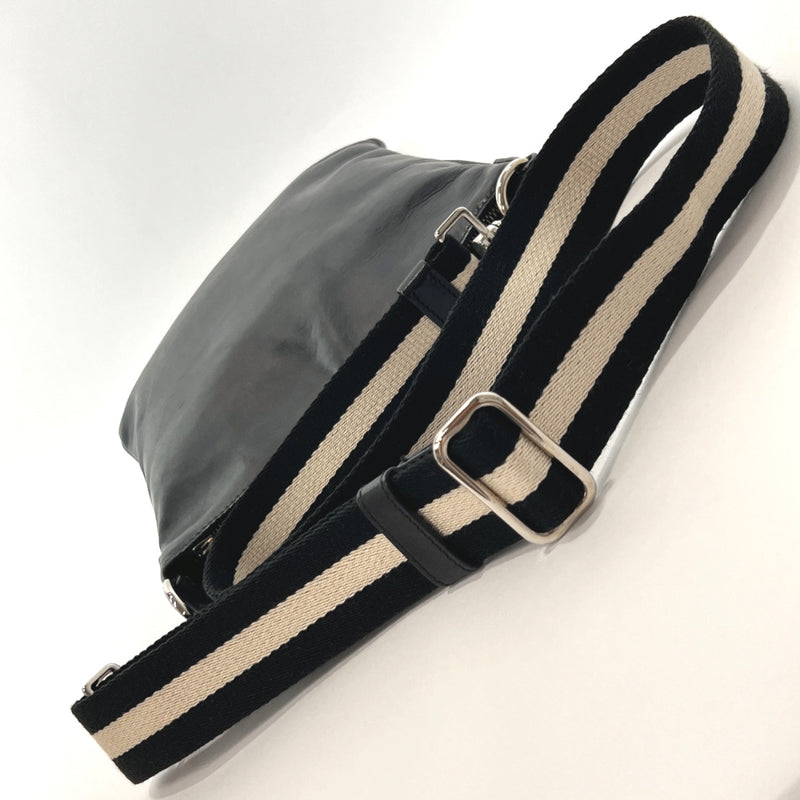BALLY Shoulder Bag leather Black mens Used