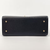 BALLY Handbag Kelly type leather Black Women Used