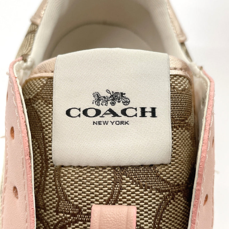 COACH sneakers FG3490 Signature canvas beige beige Women Used –