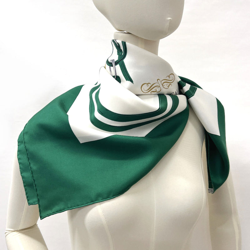 スカーフHERMES scarf silk green - スカーフ