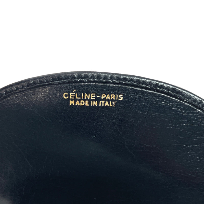 CELINE wallet leather Navy Women Used