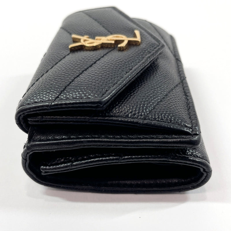 Saint Laurent Monogram Compact Tri-Fold Wallet - Black for Women