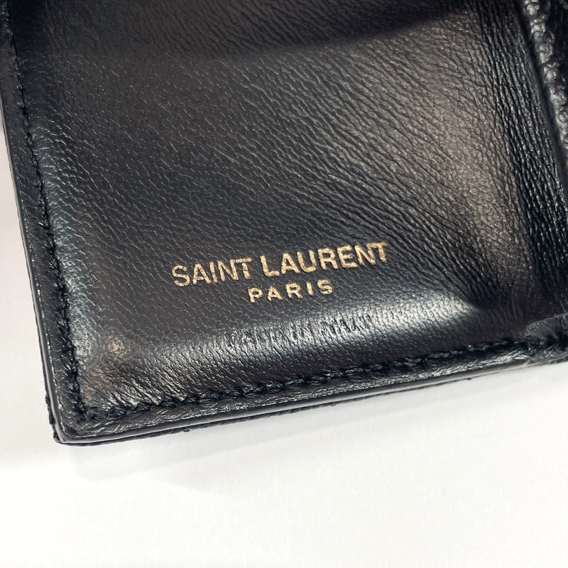 SAINT LAURENT PARIS Tri-fold wallet 505118-BOWA1-1000 Compact