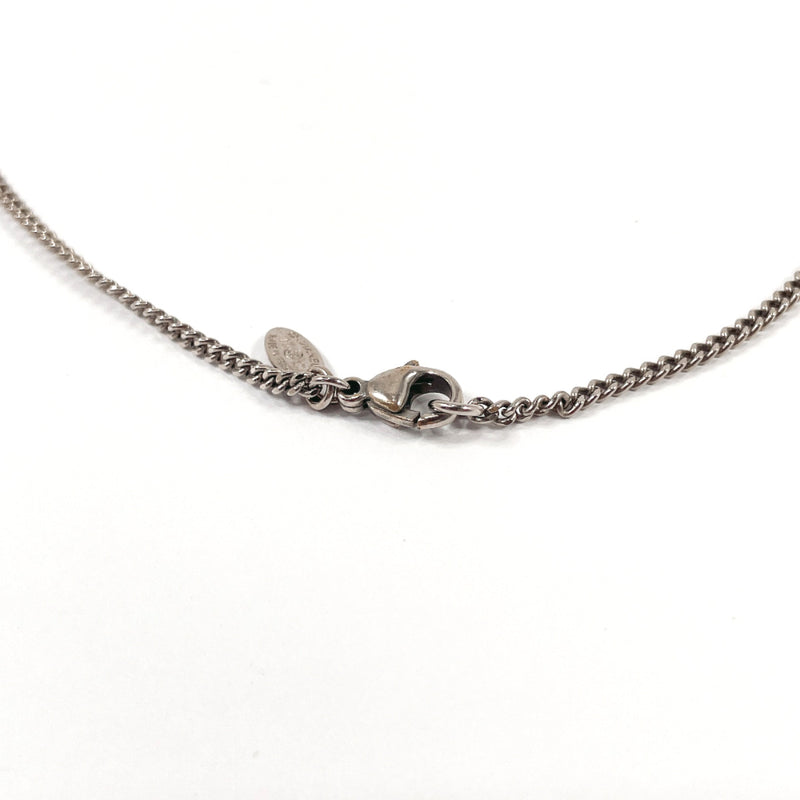 CHANEL Necklace COCO Mark metal/Rhinestone Silver 10C Women Used –
