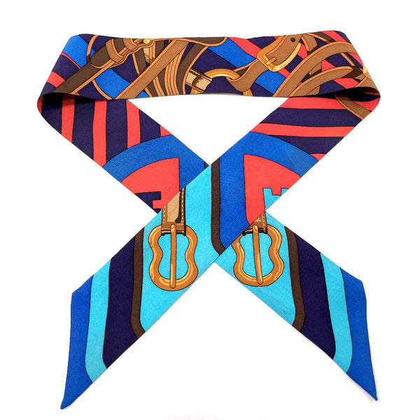 HERMES scarf Twilly silk multicolor Women Used