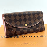 LOUIS VUITTON purse N61227 Portefeiulle Kaisa Damier canvas Brown Brown Women Used