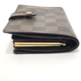 LOUIS VUITTON wallet N61674 Portefeiulle Vienova purse with a clasp Damier canvas Brown Women Used