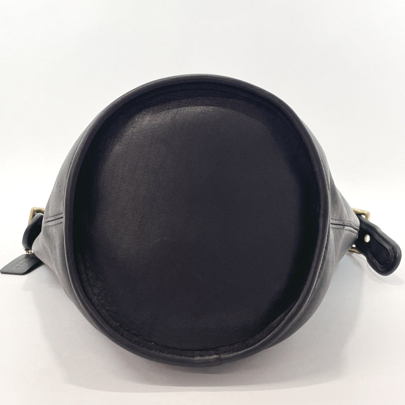 COACH Shoulder Bag 9953 Old coach leather Black unisex Used –