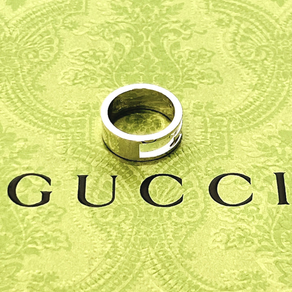 GUCCI Ring Branded Cutout G Silver925 #14(JP Size) Silver unisex Used