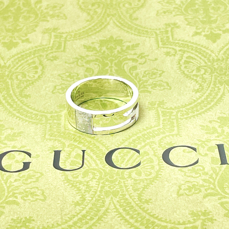 GUCCI Ring Branded Cutout G Silver925 #22(JP Size) Silver mens Used