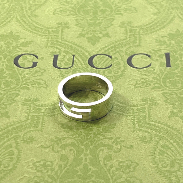 GUCCI Ring Branded Cutout G Silver925 #16.5(JP Size) Silver unisex Used