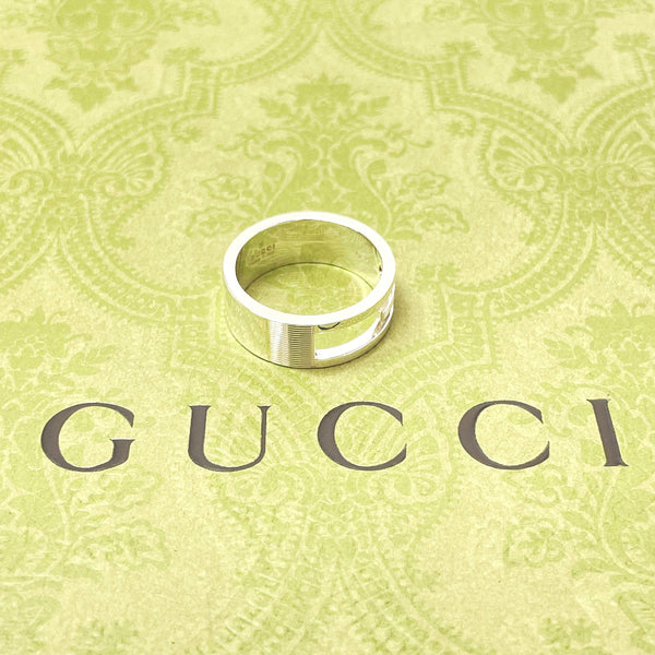 GUCCI Ring Branded Cutout G Silver925 #19(JP Size) Silver unisex Used