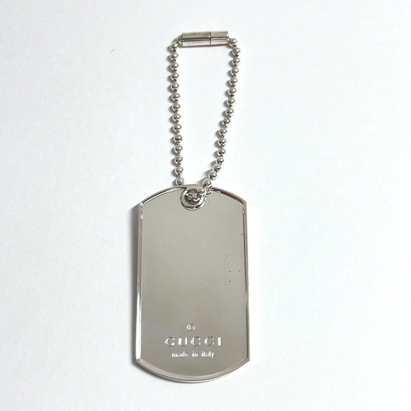 GUCCI charm Dog tag Ball chain Silver925 Silver unisex Used