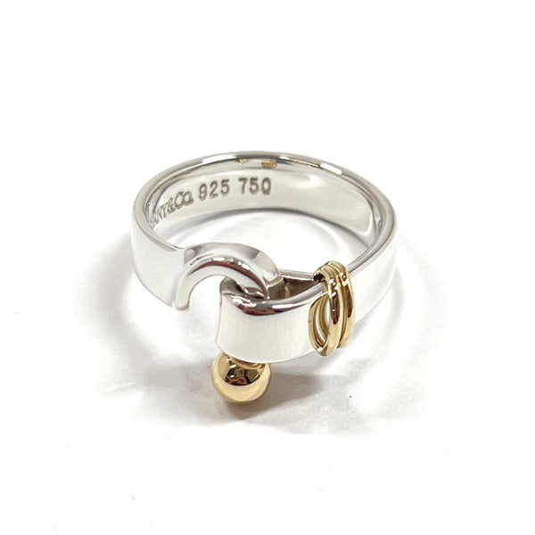 TIFFANY&Co. Ring Hook & Eye Silver925/K18 Gold #9(JP Size) Silver Silver Women Used
