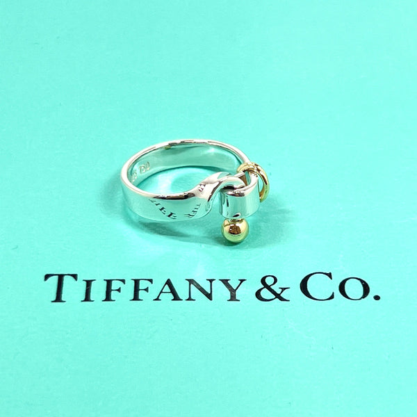 TIFFANY&Co. Ring Hook & Eye Silver925/K18 Gold #9(JP Size) Silver Silver Women Used