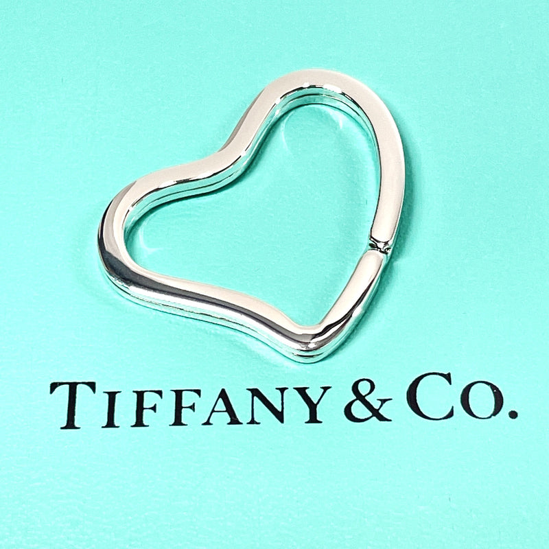 TIFFANY&Co. key ring open heart keyring Elsa Peretti Silver925 Silver Women Used