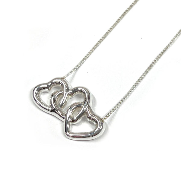 TIFFANY&Co. Necklace Triple open heart Silver925 Silver Women Used