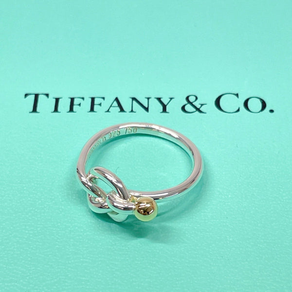 TIFFANY&Co. Ring Love knot Hook & Eye Silver925/K18 Gold #12.5(JP Size) Silver Silver Women Used