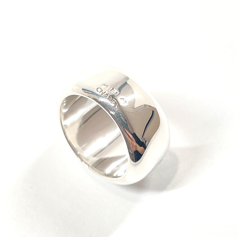 CHANEL Ring logo Silver925 #12(JP Size) Silver Women Used –