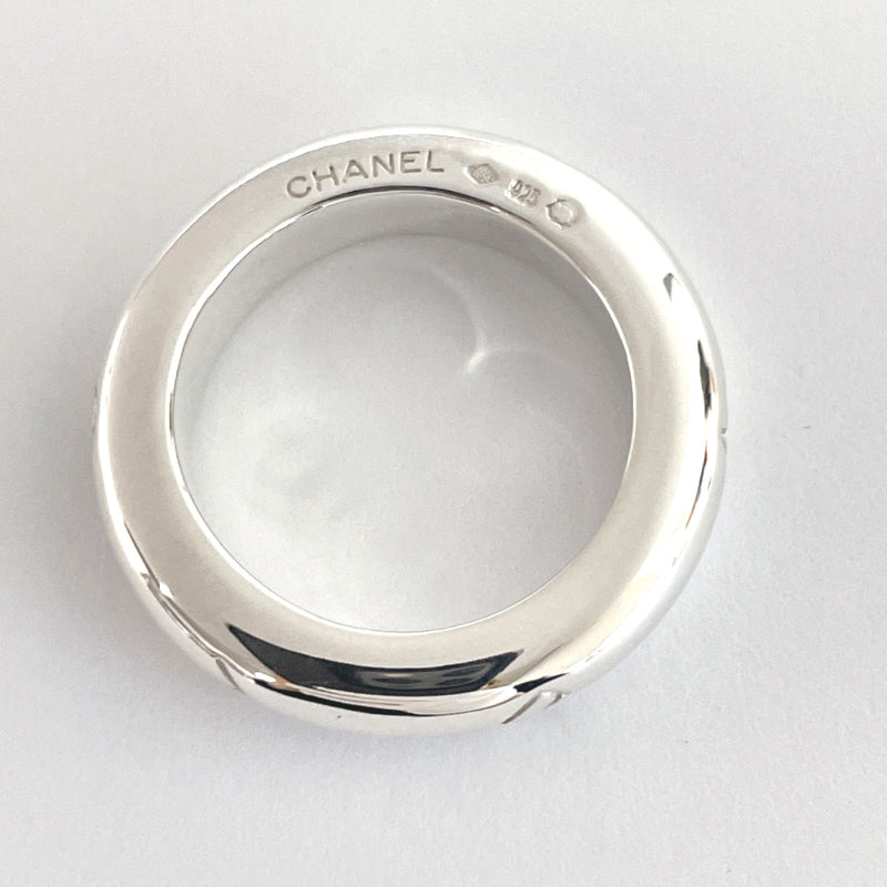 CHANEL Ring logo Alphabet Silver925 #12(JP Size) Silver Women Used
