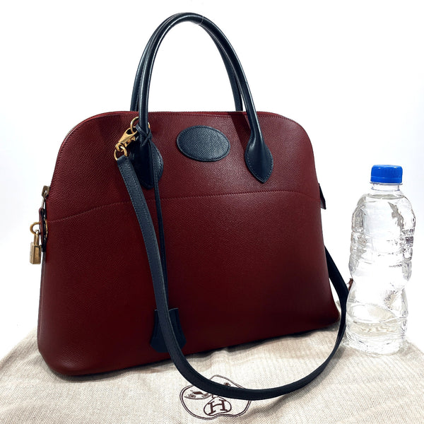 HERMES Handbag Bolide 35 Epsom Red Red 〇YCarved seal Women Used
