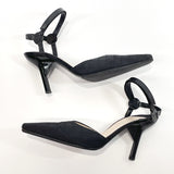 CHANEL pumps New travel line canvas/leather Black Women Used