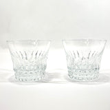Baccarat glass Pair glass tiara tumbler 2021 Glass clear unisex Used