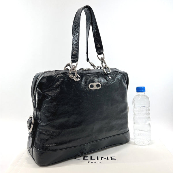 CELINE Handbag SC-SA-1017 Patent leather Black Women Used
