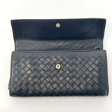 BOTTEGAVENETA purse 150509 Intrecciato leather Black mens Used