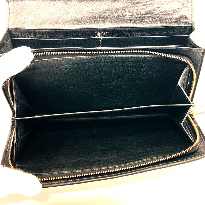BOTTEGAVENETA purse 150509 Intrecciato leather Black mens Used
