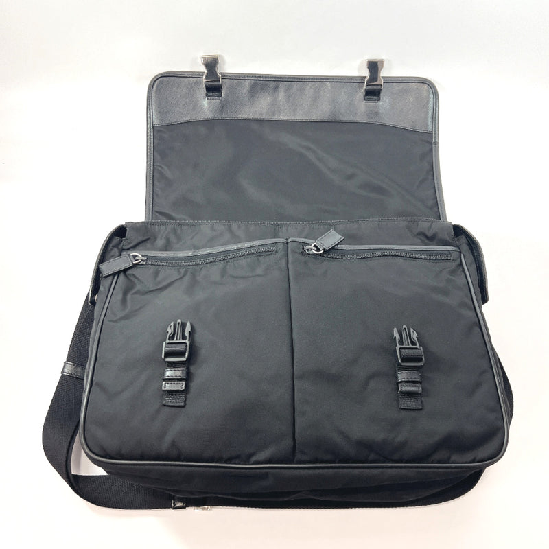 PRADA Shoulder Bag VS0255 Messenger Nylon Black mens Used