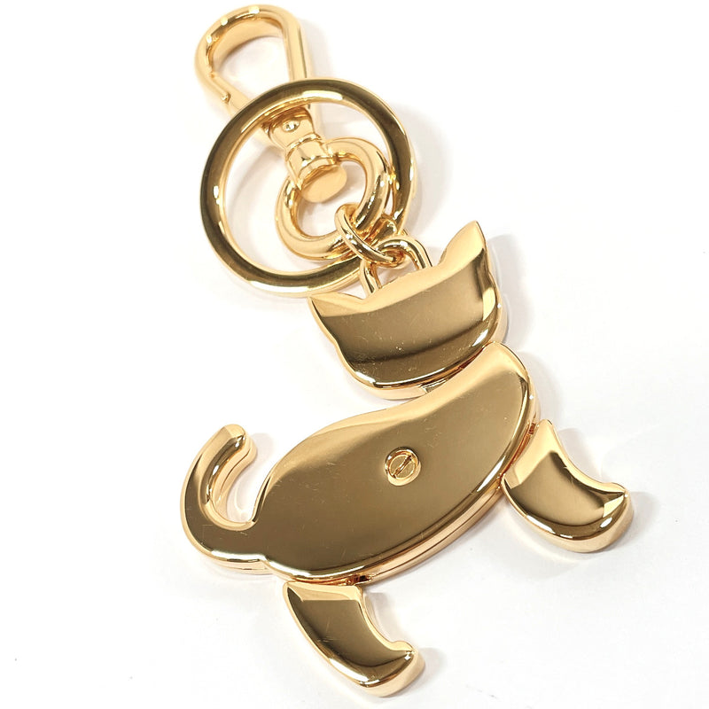PRADA key ring Cat metal gold gold Women Used