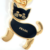 PRADA key ring Cat metal gold gold Women Used