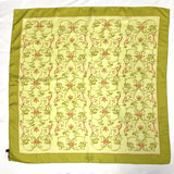 LOEWE scarf silk green Women Used