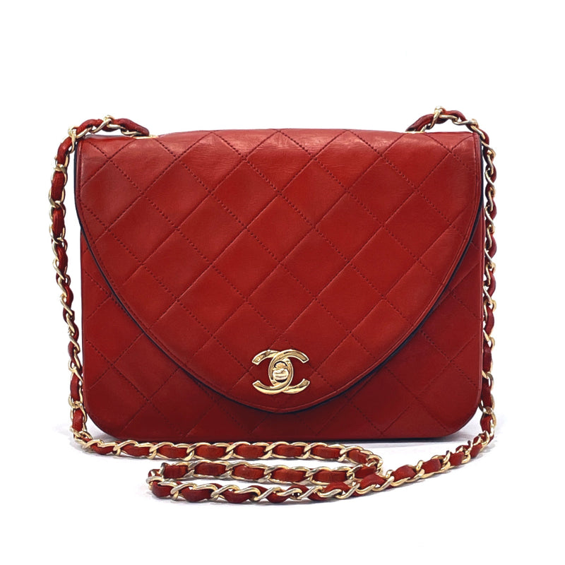 CHANEL Shoulder Bag Matelasse ChainShoulder lambskin Red Women Used – JP- BRANDS.com