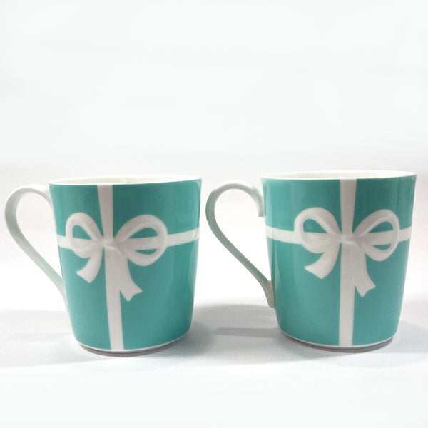 TIFFANY&Co. Mug blue box mug pair Pottery blue unisex Used