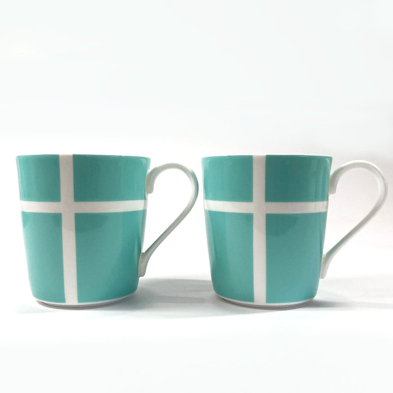 TIFFANY&Co. Mug blue box mug pair Pottery blue unisex Used