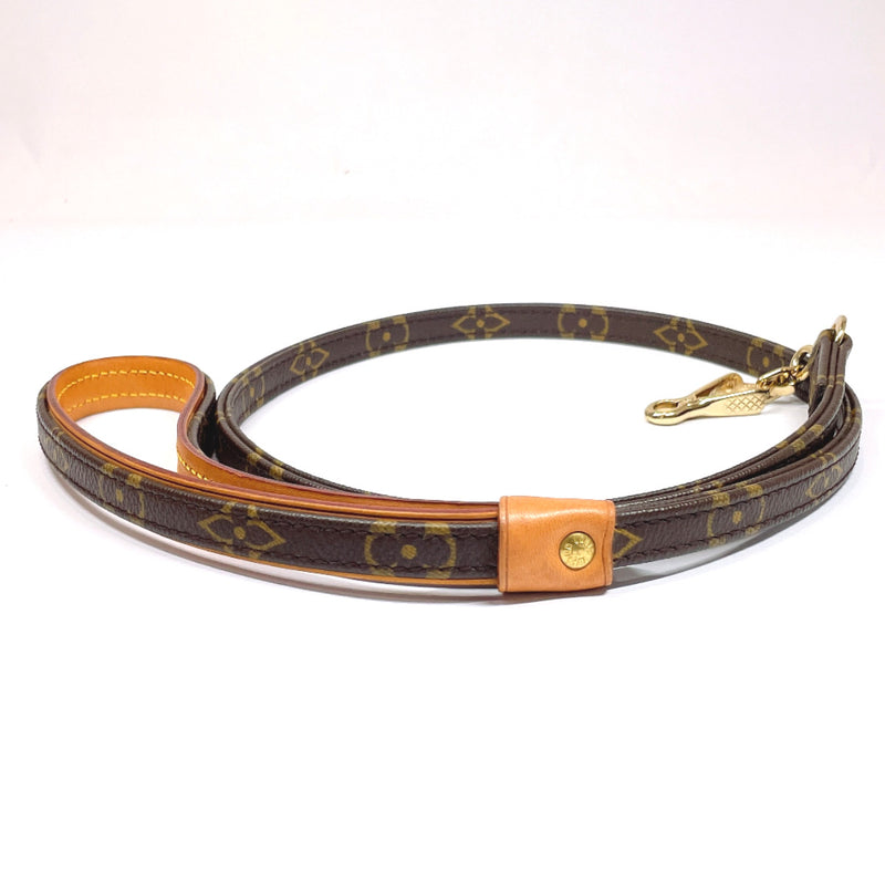 LOUIS VUITTON Other miscellaneous goods M58056 Less Baxter MM Lead (for small dogs) Monogram canvas Brown unisex Used