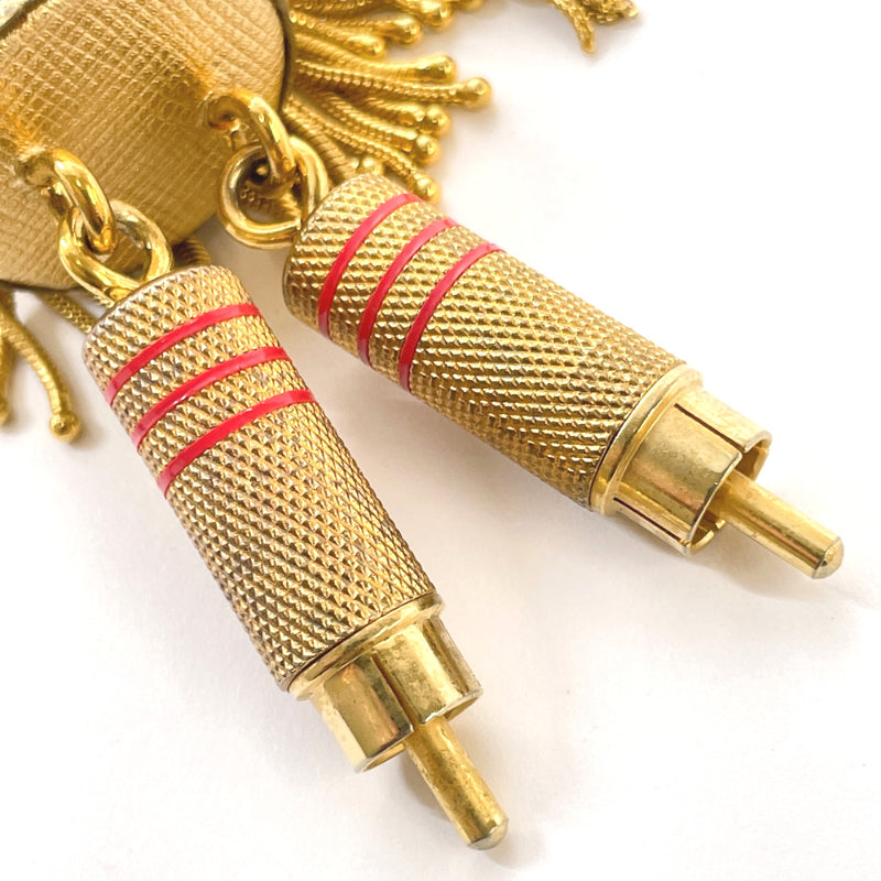PRADA key ring metal gold Women Used
