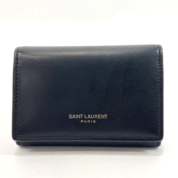 SAINT LAURENT PARIS key holder CFP360432 six hooks leather Black unisex Used