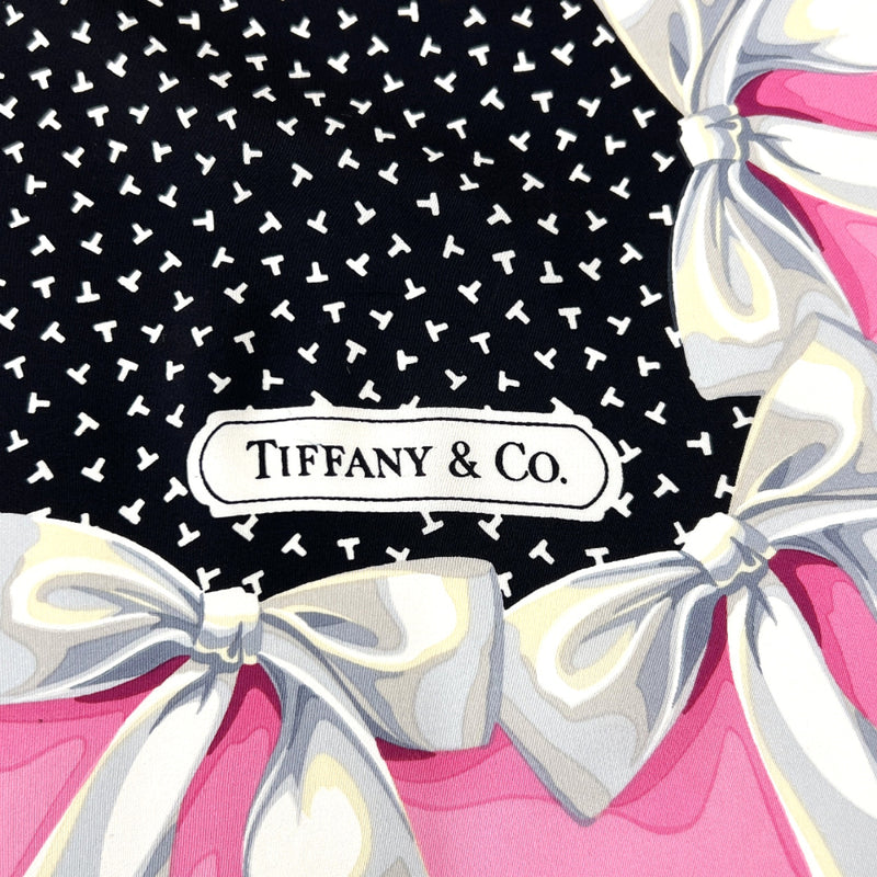 TIFFANY&Co. scarf ribbon silk Black Black Women Used
