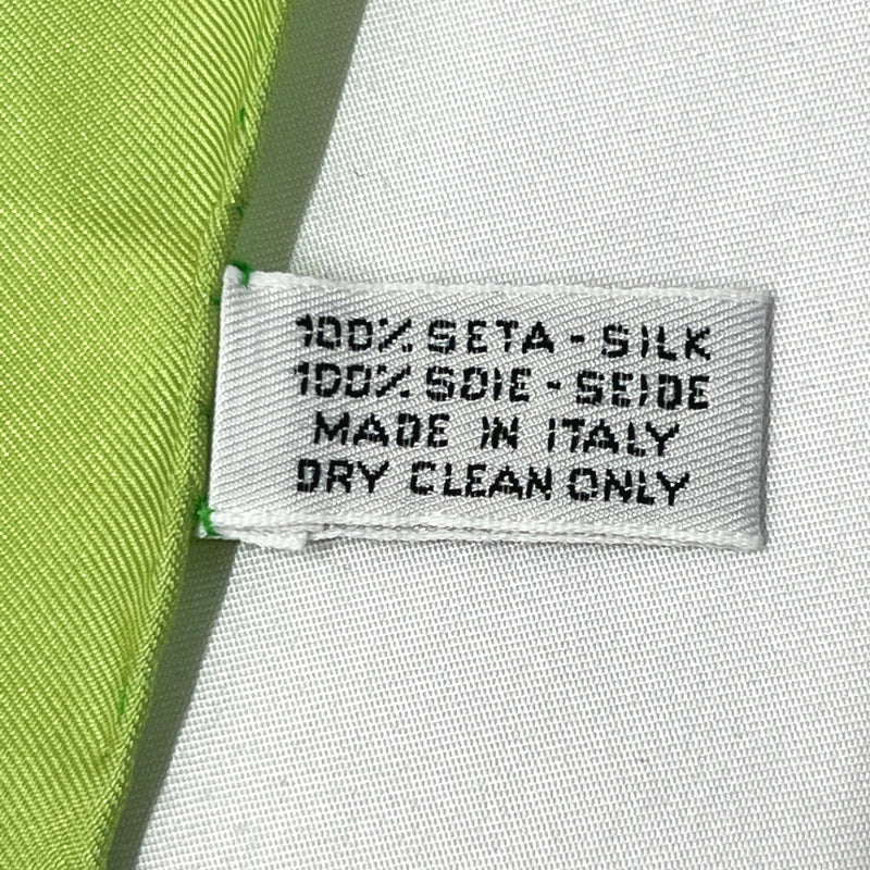 CELINE scarf silk green Women Used