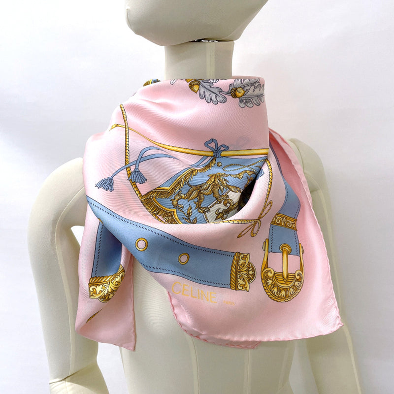 CELINE scarf silk pink pink Women Used