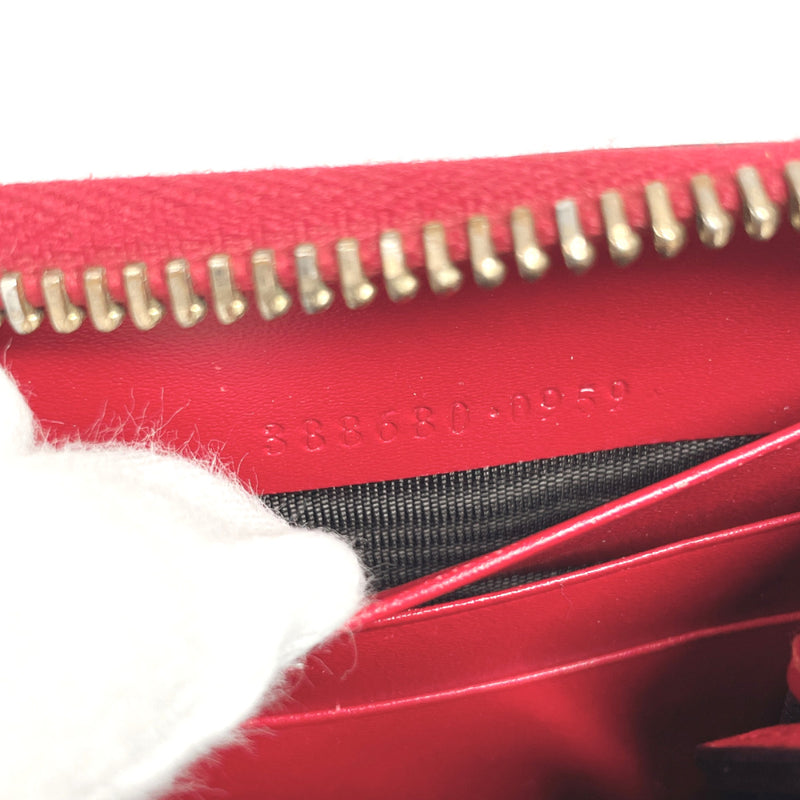 GUCCI purse 388680・0959 Sima ribbon Sima leather Red Women Used