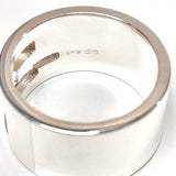 GUCCI Ring Branded G wide ring Silver925 #17(JP Size) Silver mens Used