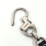 GUCCI charm Key ring metal/leather Black Black unisex Used