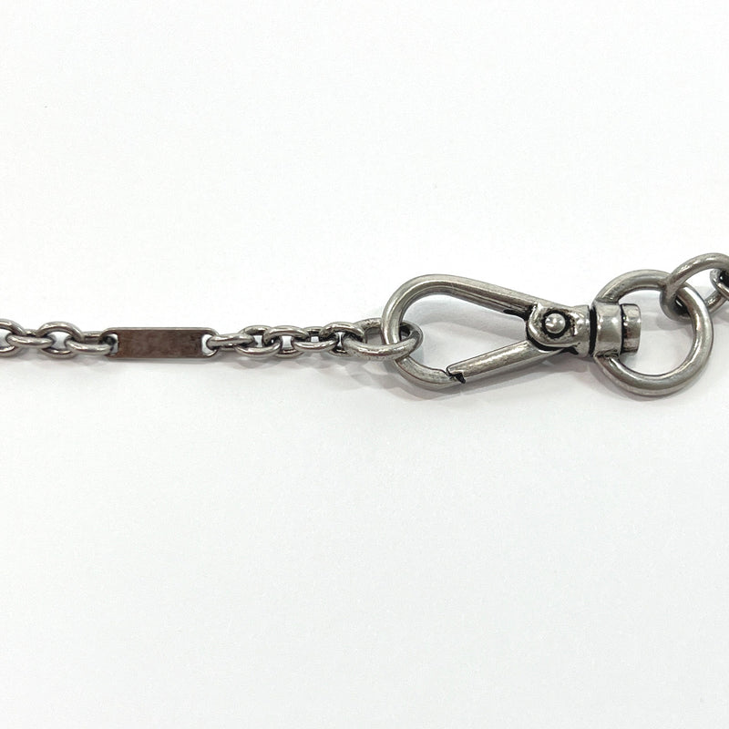 PRADA Necklace Heart motif metal Silver Women Used