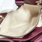 GUCCI Handbag 336032 Bamboo leather Bordeaux Women Used