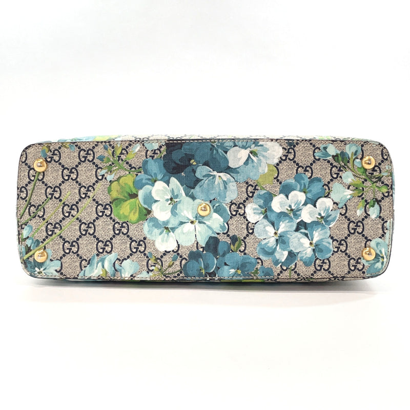 GUCCI Handbag 546316 flora GG Blooms GG Supreme Canvas/leather blue blue Women Used